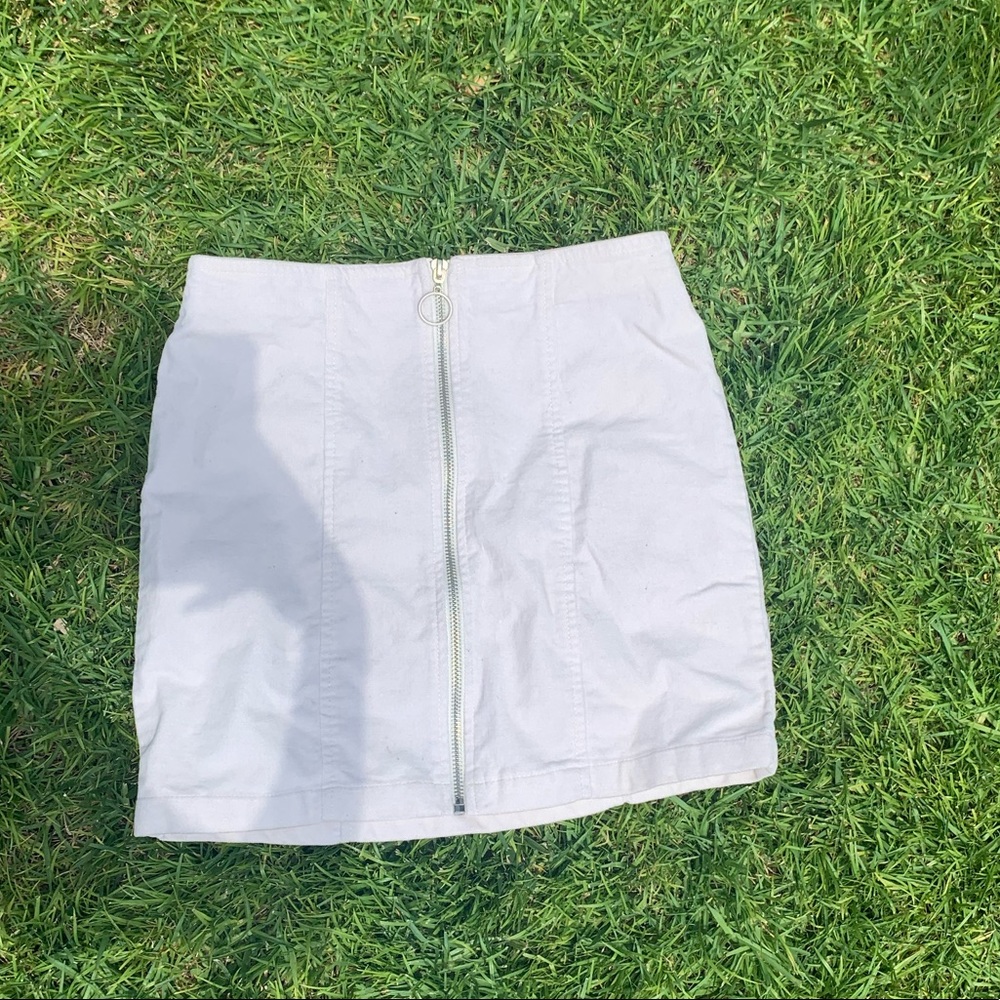 white skirt